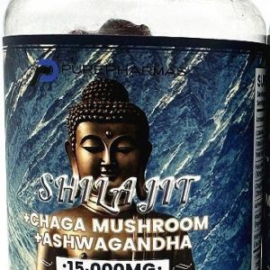 Shilajit Gummies w/Ashwaganda, Chiga Mushroom